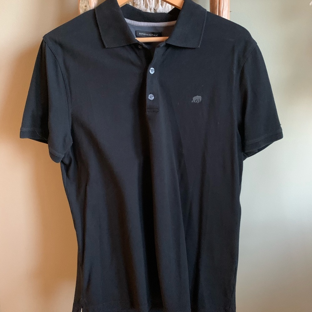 Banana Republic men’s black polo size Large